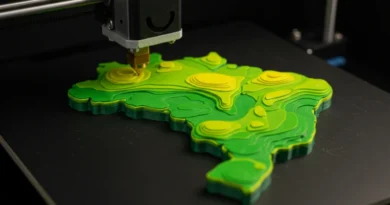 imprimindo o mapa do Brasil com topografia